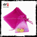 Bolsas de organza de fondo plano hermosas de alta calidad